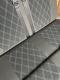 3/4 Rock and Roll Bed,M1 Tested. Black with Fabric Cross Stitch Centres