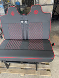 3/4 Rock and Roll Bed,M1 Tested - Black with small cross stitch and logo’s