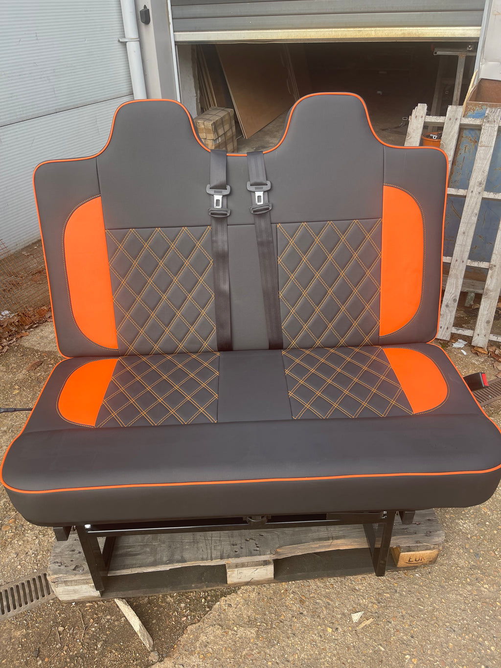 IN STOCK 3/4 Rock and Roll Bed,M1 Tested. Black with Orange Cross Stitch and Flash Panels