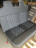 3/4 Rock and Roll Bed,M1 Tested. Black with White Cross Stitch