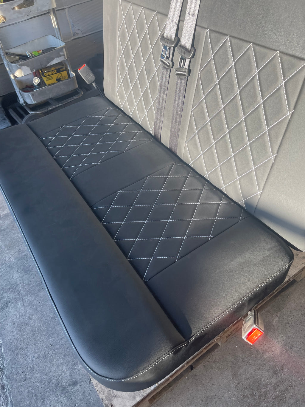 3/4 Rock and Roll Bed,M1 Tested. Black with White Cross Stitch and Logo’s