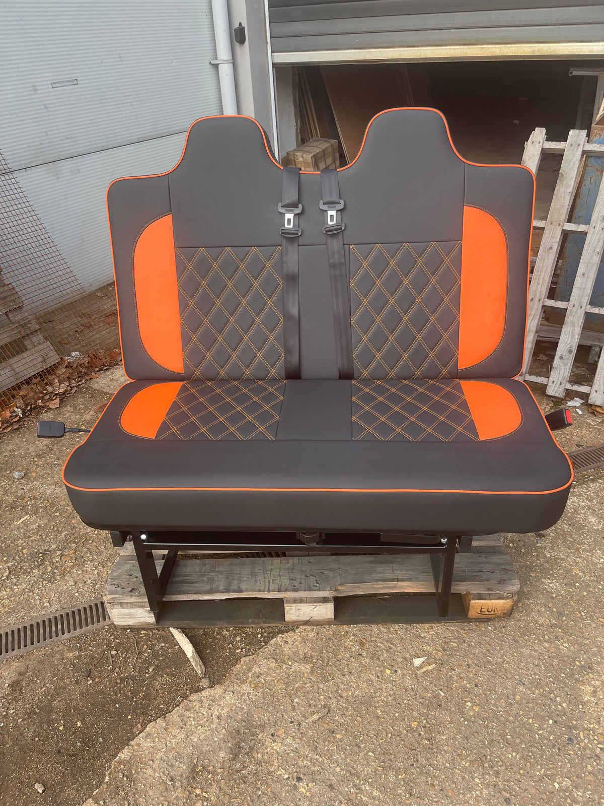 IN STOCK 3/4 Rock and Roll Bed,M1 Tested. Black with Orange Cross Stitch and Flash Panels