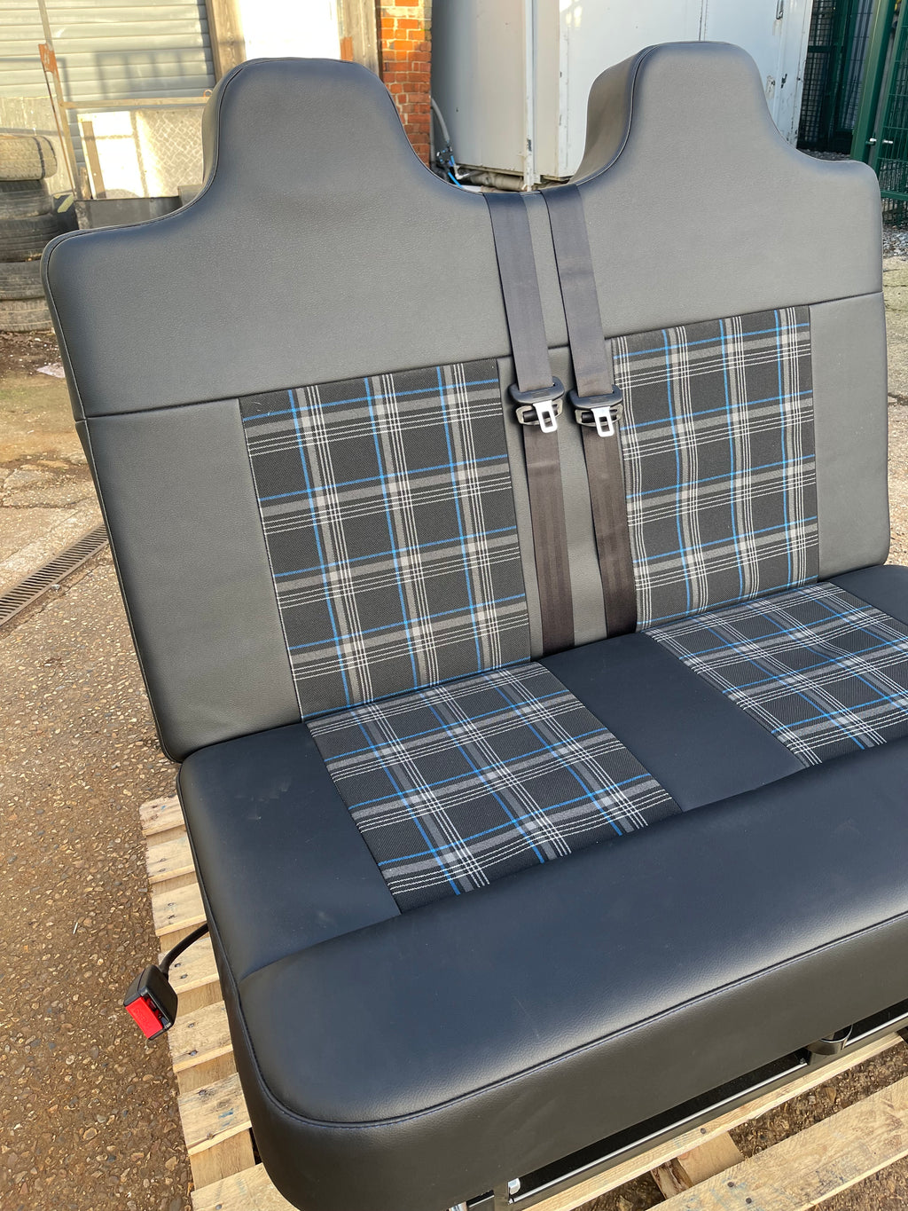 3/4 Rock and Roll Bed,M1 Tested - Black with Blue Gti Tartan