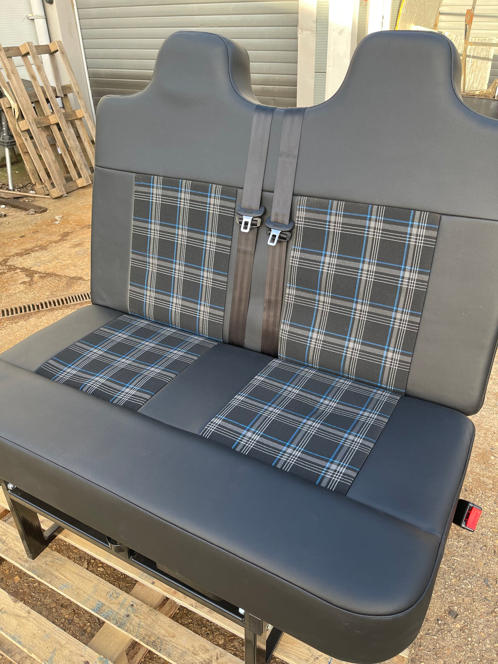 3/4 Rock and Roll Bed,M1 Tested - Black with Blue Gti Tartan
