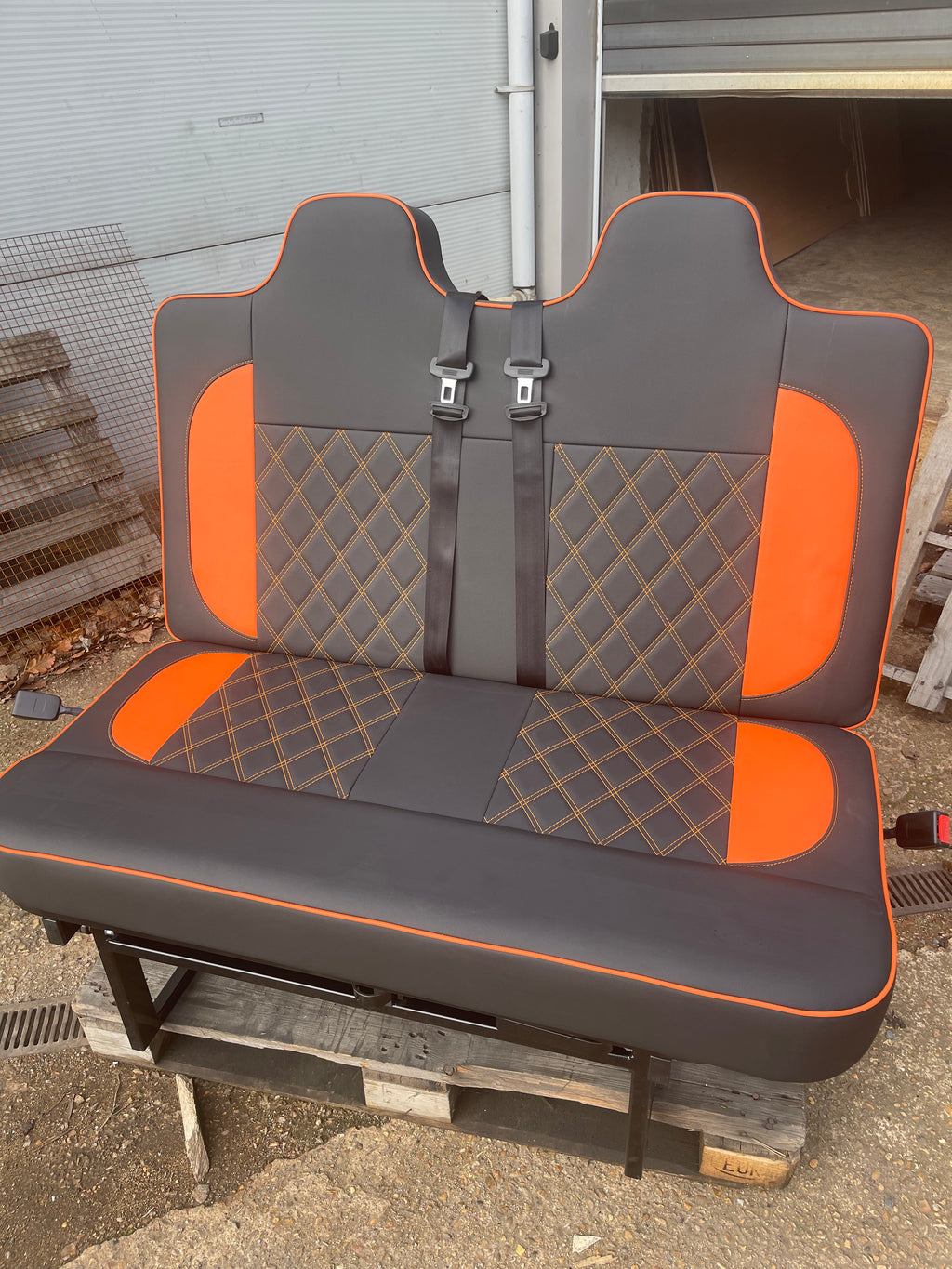 IN STOCK 3/4 Rock and Roll Bed,M1 Tested. Black with Orange Cross Stitch and Flash Panels